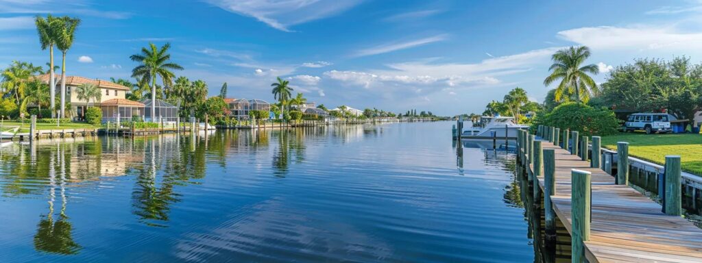 a focused scene of diligent dock builders in florida operating heavy equipment such as forklifts and dock levelers, surrounded by safety signage and training materials, emphasizes the critical importance of safe handling procedures in bustling dock operations.